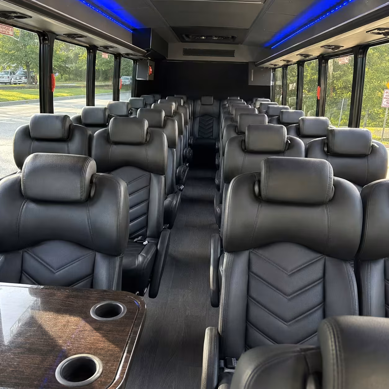 30 passenger minibus interior