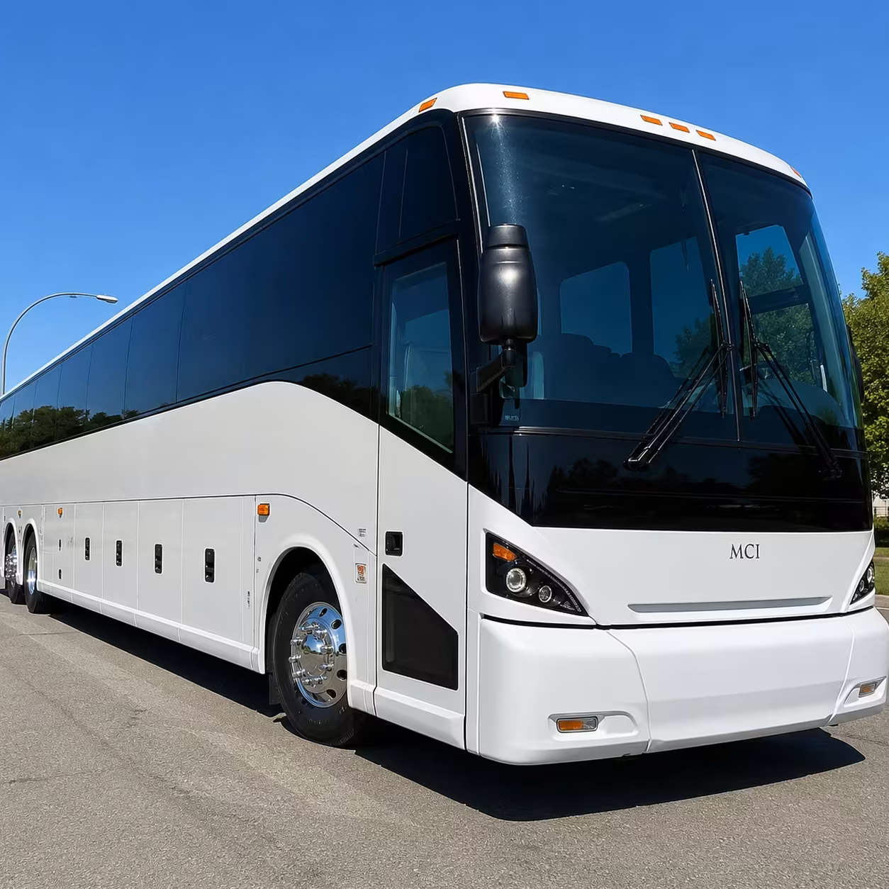 allen 56 passenger charter bus rental