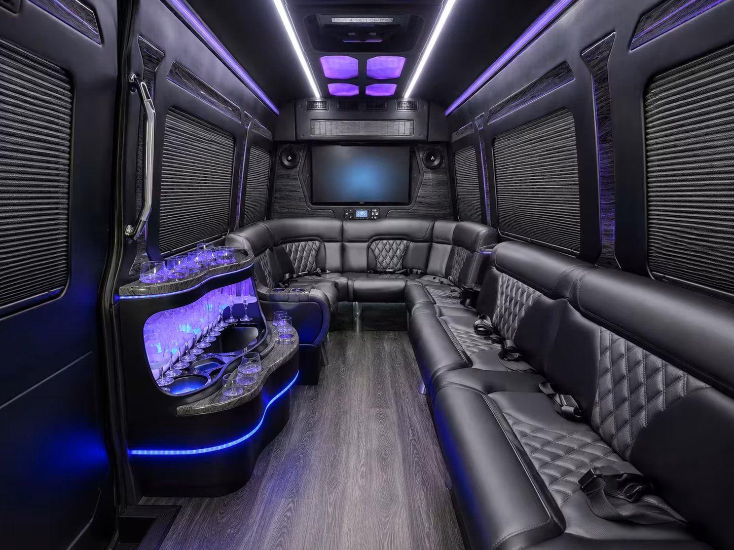allen corporate and convention shuttle buses for out of town events