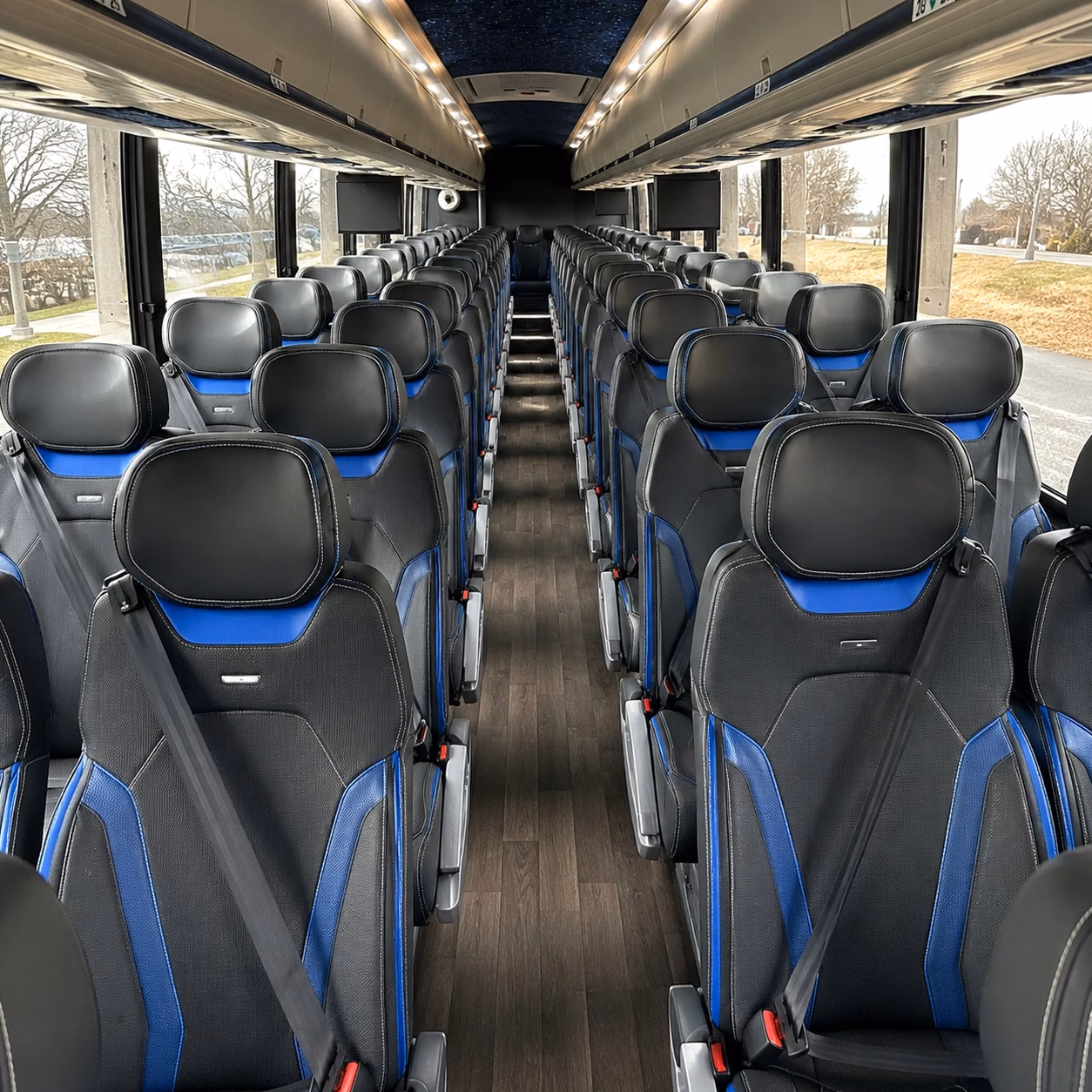 allen wedding charter bus rentals between hotels and venues