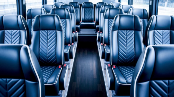 allen 18 passenger minibus inside