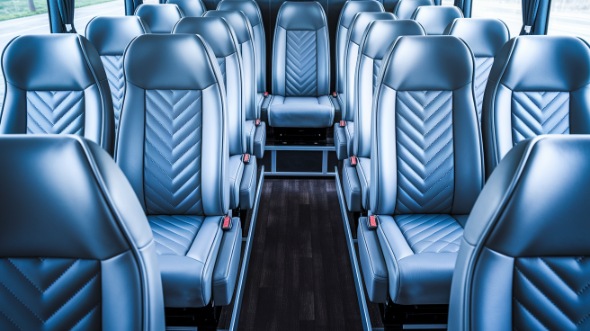 allen 25 passenger minibus interior