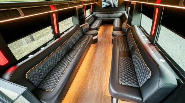 allen party bus rental interior